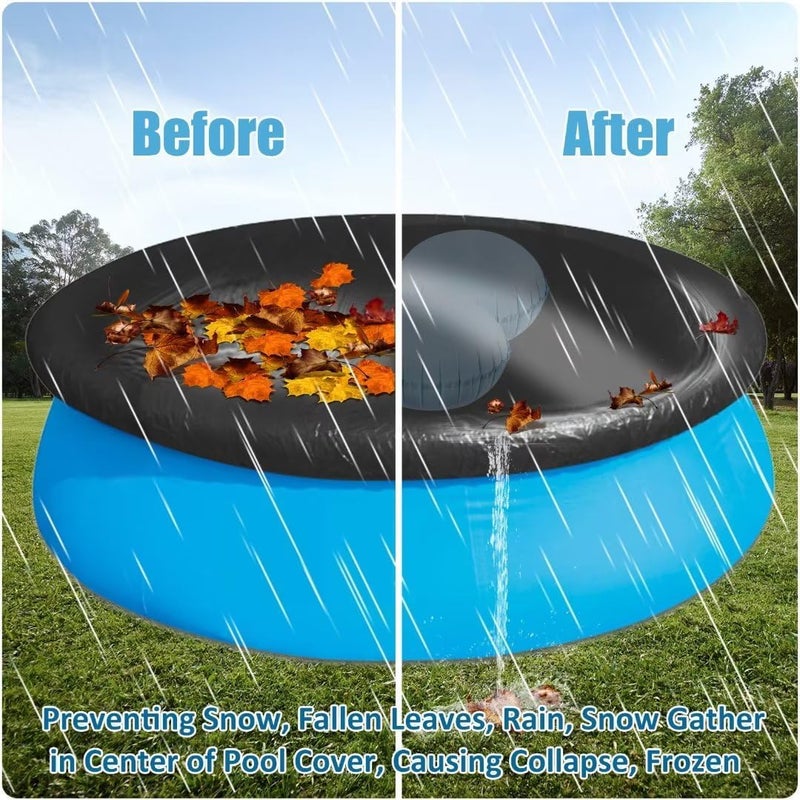 Waybas 2pcs Pool Pillows for Above Ground Pools, 4ft Dia Heavy Duty Swimming Pool Air Pillow 0.4mm Thick Pool Closing Winter Kit Pool Cover Float Balloon with String Repair Tape for Winterizing Ice Equalizer - Image 3